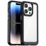 Mobigear Crystal iPhone 15 Pro Plástico rígido Capa traseira - Transparente / Preto