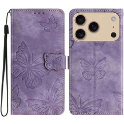 Mobigear Butterfly iPhone 17 Pro Max Funda tipo libro Cartera - Morado