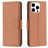 Mobigear Excellent iPhone 16 Pro Max Wallet case - Brown