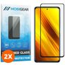 Mobigear Premium POCO X3 Härdat glas Skärmskydd - Skalvänligt - Svart (2-pack)