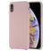 Mobigear Rubber Touch iPhone XR Silikone Bagsidecover - Rosaguld