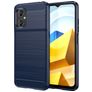 Mobigear Brushed Slim POCO M5 Flexibel TPU Skal - Marinblå