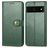 Mobigear Snap Button Google Pixel 7 Pro Funda tipo libro Cartera - Verde