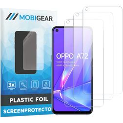 Mobigear OPPO A72 Screen Protector Film - Case Friendly (3-Pack)