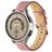 Mobigear Stitched Leather Smartwatch Strap Buckle closure - 22 mm - Pink