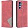 Mobigear Rhombus Slim Samsung Galaxy A54 Capa livro - Vermelho