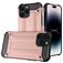Mobigear Outdoor iPhone 15 Pro Max Plástico rígido Capa traseira Antichoque - Rosa dourado