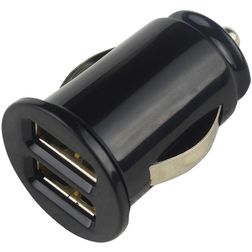 Mobigear Dual USB Billader 12W 2,4A - Sort