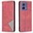 Mobigear Rhombus Slim Motorola Moto G85 Etui z klapką - Czerwony