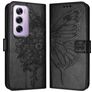 Mobigear Butterfly OPPO Reno 12 Pro Pungetui med Seddelrum - Sort