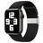 Mobigear Braided Correa Nylon Cierre de clip para Apple Watch - 42/41/40/38 mm - Negro