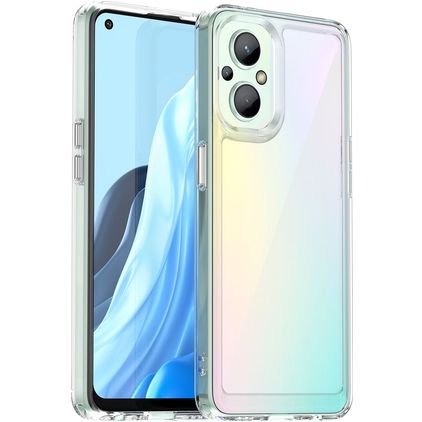 Mobigear Crystal Läpinäkyvä OPPO Reno 7 Lite Kova Suojakuori - Läpinäkyvä