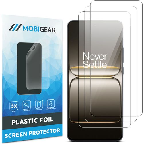 Mobigear OnePlus Nord CE5 Película de ecrã em plástico - Compatível com capas (Pack de 3)