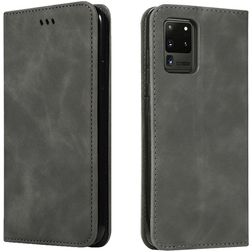 Mobigear Retro Slim Samsung Galaxy S20 Ultra Lompakkokotelo + Setelitasku - Harmaa