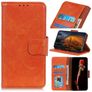 Mobigear Classy Samsung Galaxy S21 Funda tipo libro Cartera - Naranja