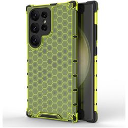 Mobigear Honeycomb Samsung Galaxy S24 Ultra Hardcase Back cover Antiurto - Verde