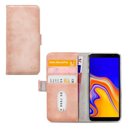 Mobilize Elite Gelly Samsung Galaxy J4 Plus Cover a libro - Soft Pink