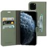 Mobiparts Classic Wallet iPhone 11 Pro Max Funda tipo libro Cartera - Stone Green