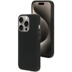 Mobiparts iPhone 15 Pro Silicone Capa traseira - Preto