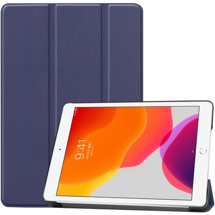 Mobigear Tri-Fold iPad 7 (2019) Cover a libro - Blu scuro