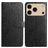 Mobigear Flowers iPhone 18 Pro Max Wallet case - Black