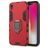 Mobigear Armor Ring iPhone XR Plástico rígido Capa traseira Antichoque com anel - Vermelho