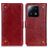 Mobigear Ranch Xiaomi 13 Funda tipo libro Cartera - Burdeos