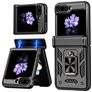 Mobigear Armor ring Samsung Galaxy Z Flip 7 FE Hardcase Etui plecki Wstrząsoodporne z pierścieniem - Czarny