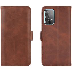 Mobigear Slim Magnet Samsung Galaxy A52s 5G Cover a libro portafoglio - Marrone