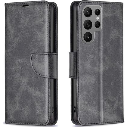 Mobigear Excellent Samsung Galaxy S23 Ultra Wallet case - Black