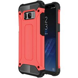 Mobigear Outdoor Samsung Galaxy S8 Hårdt Bagsidecover Stødsikkert - Rød