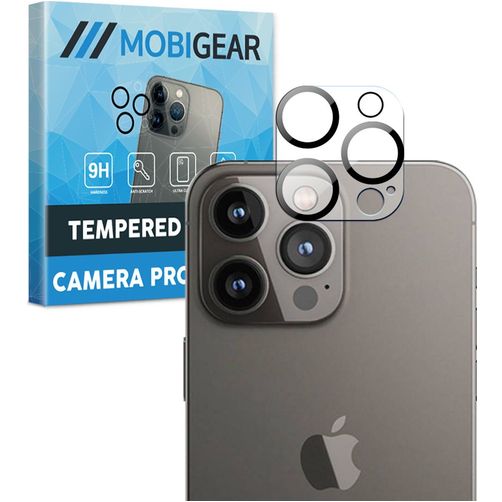 Mobigear iPhone 16 Pro Max Vidro temperado Película da câmara - Compatível com capas