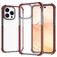 Mobigear Full Bumper iPhone 14 Pro Hard Case Back cover Shockproof - Clear / Red