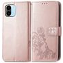 Mobigear Clover Xiaomi Redmi A1 4G Lompakkokotelo + Setelitasku - Ruusukulta