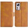 Mobigear Slim Magnet Xiaomi 12 Pro Knížkové pouzdro Peněženka - Koňaková