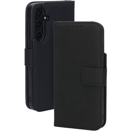 Mobiparts Samsung Galaxy A35 Pele genuína Capa livro Carteira - Preto