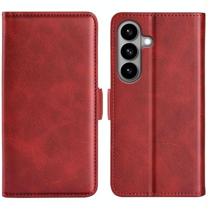 Mobigear Slim Magnet Samsung Galaxy S26 Capa livro Carteira - Vermelho