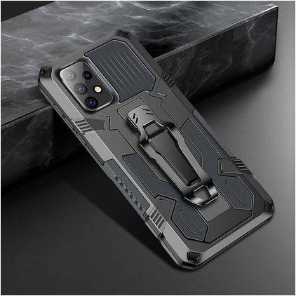 Mobigear Armor Stand Samsung Galaxy A52s 5G Hardcase Back cover Antiurto con supporto - Grigio