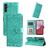 Mobigear Sunflower Samsung Galaxy A14 Funda tipo libro Cartera - Verde