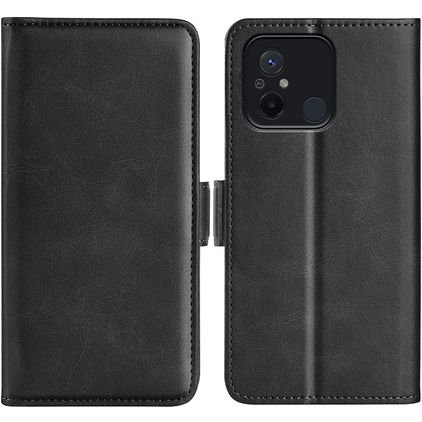 Mobigear Slim Magnet Xiaomi Redmi 12C Wallet case - Black