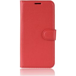 Mobigear Classic OnePlus 6 Funda tipo libro Cartera - Rojo