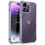 Mobigear Cushion Trasparente iPhone 14 Pro TPU flessibile Back cover Antiurto - Trasparente