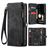 CaseMe 008 Google Pixel 9a Funda tipo libro 2 en 1 con carcasa extraíble Cartera - Negro