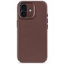 Decoded iPhone 17 Ægte læder Bagsidecover Stødsikkert - Dark Ruby