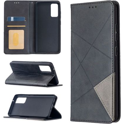 Mobigear Rhombus Slim Samsung Galaxy S20 FE Plånboksfodral - Svart