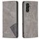 Mobigear Rhombus Slim Samsung Galaxy A35 Plånboksfodral - Grå