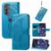 Mobigear Butterfly Motorola Edge (2022) Wallet case - Blue