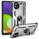 Mobigear Armor Ring Samsung Galaxy A22 4G Funda Plástico rígido Carcasa Antigolpes con anillo - Plateado