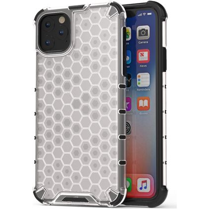 Mobigear Honeycomb Trasparente iPhone 11 Hardcase Back cover Antiurto - Trasparente