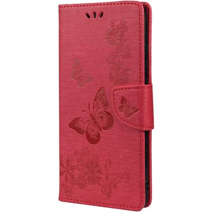 Mobigear Clover Xiaomi Redmi Note 11 5G Funda tipo libro Cartera - Rojo